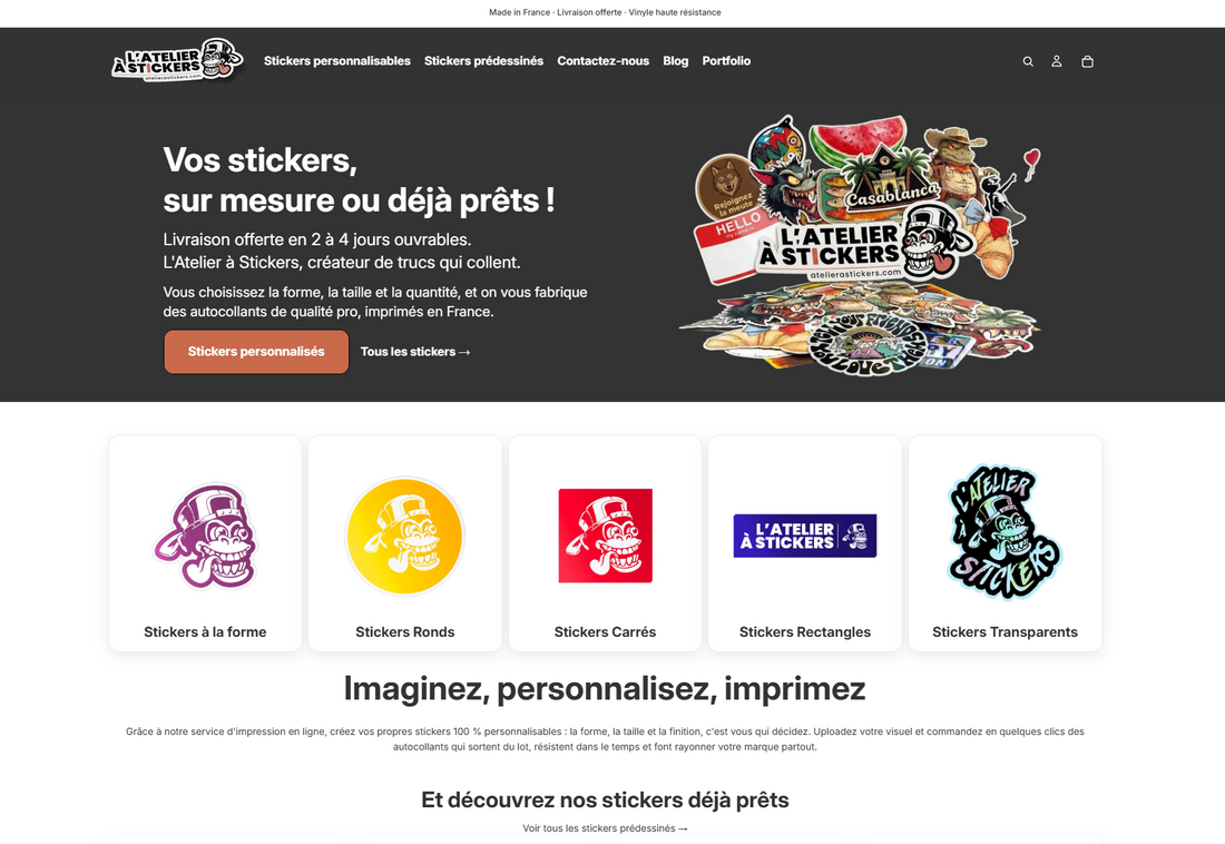 Nouveau site, nouvelle expérience : créez vos stickers sur mesure en quelques clics