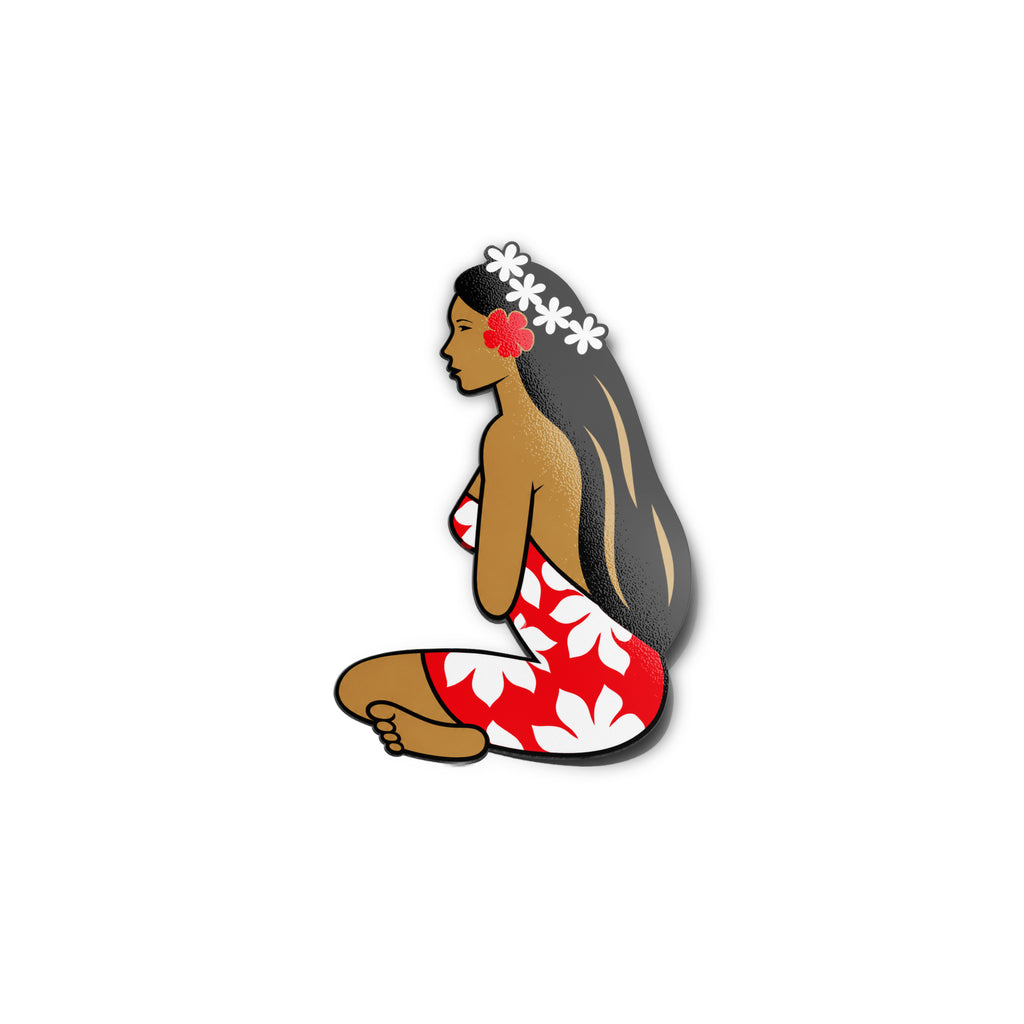 Sticker Vinyle Vahiné Tahiti – Autocollant Polynésien Résistant Eau & UV