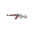 Sticker AK-47 illustré – Autocollant vinyle style militaire soviétique vintage – Résistant eau et UV