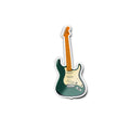 Sticker Guitare Électrique Stratocaster – Autocollant Vinyle Musique – Résistant Eau & UV – Rock & Vintage