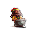 Sticker Vinyle Rasta – Autocollant Reggae & Djembé – Ambiance Jah Rastafari – Waterproof & Résistant UV