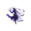 Sticker Vinyle Mage Elfique - Autocollant Fantasy Magicien du Vide - Sorcier Mystique - Résistant Eau & UV