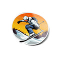 Sticker Vinyle Ski Freestyle - Autocollant Skieur Freeride - Sport d’Hiver - Résistant Eau & UV - Qualité Premium