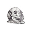 Sticker Vinyle Benjamin Franklin "Grit & Gold" – Édition Badass Résistante Eau & UV
