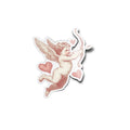 Sticker Vinyle Cupidon & Cœurs | Illustration Vintage | Autocollant Étanche et Résistant aux UV | Saint-Valentin
