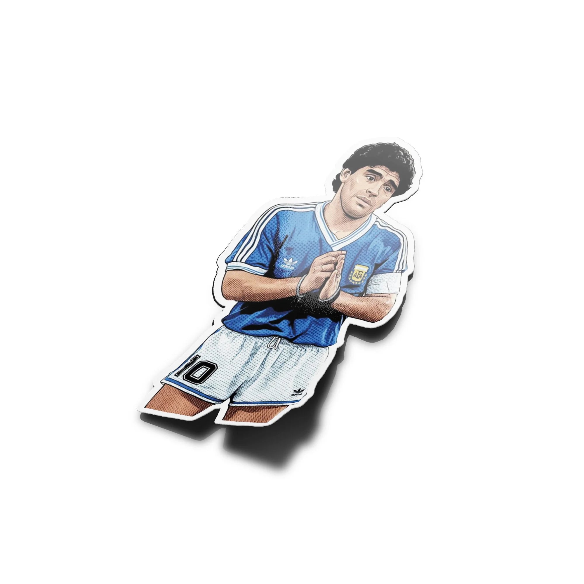 Sticker Vinyle Légende Football Argentine Napoli Diego Numéro 10 Dios