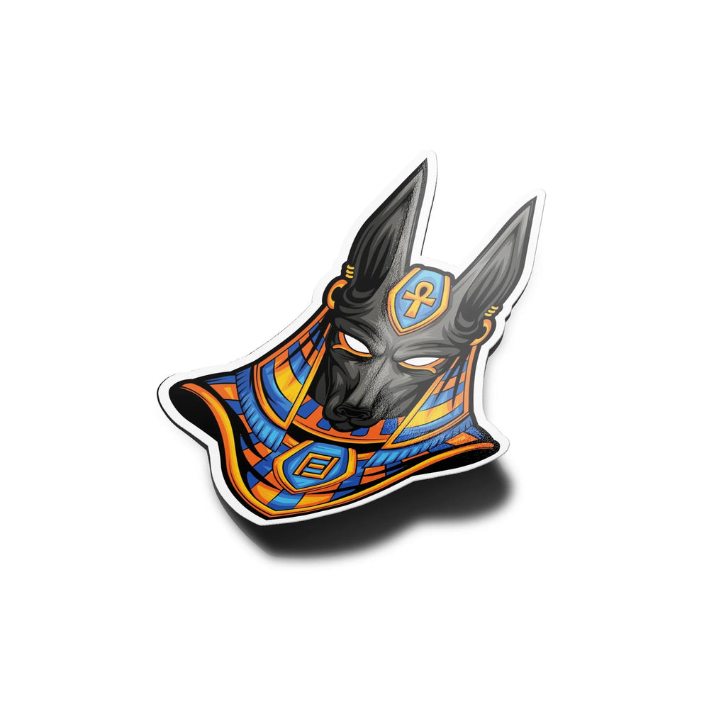 Sticker Vinyle Anubis – Dieu Égyptien Haute Résistance (Eau & UV)