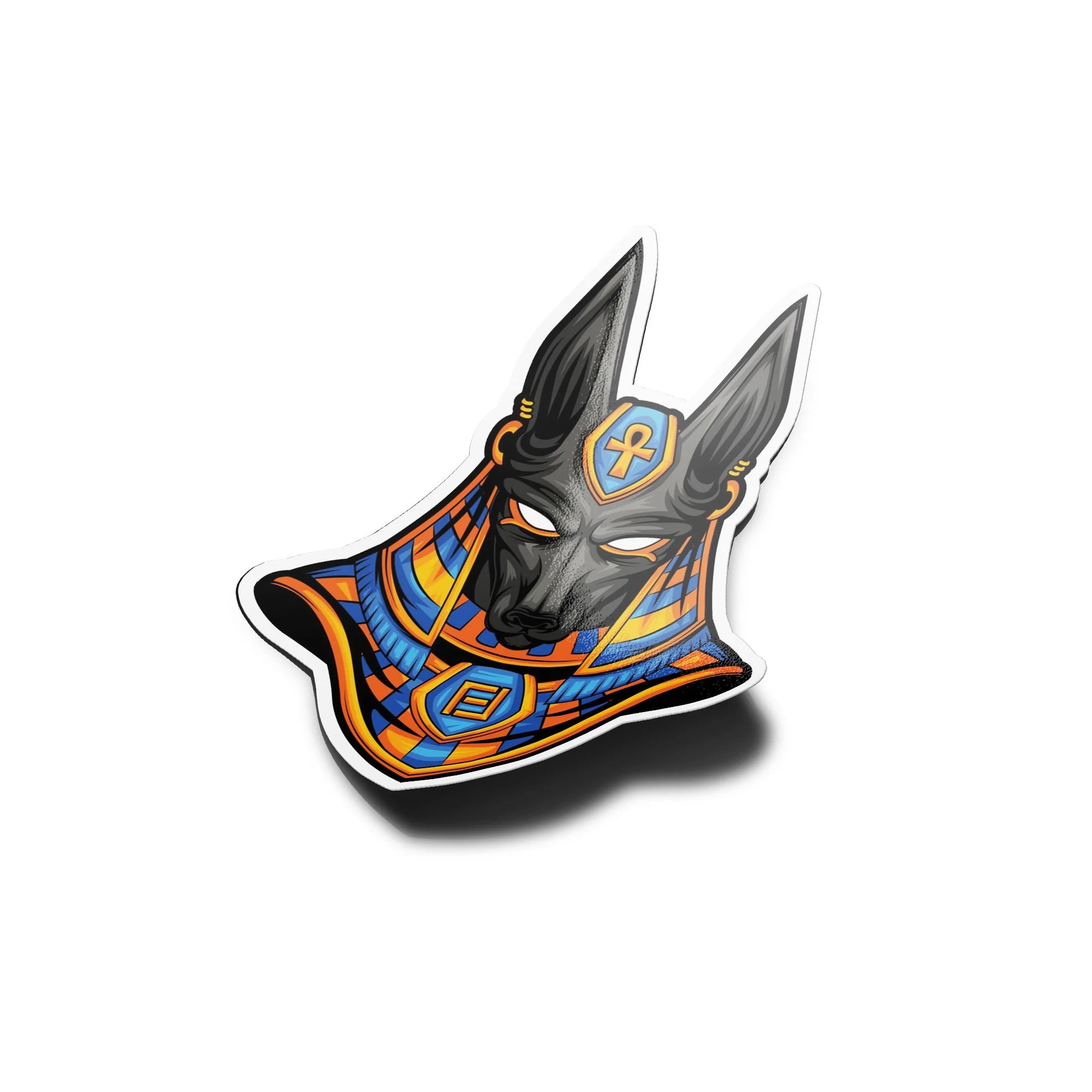 Sticker Vinyle Anubis – Dieu Égyptien Haute Résistance (Eau & UV)