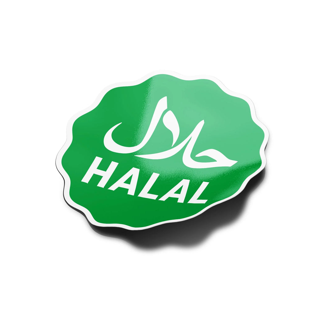 Sticker Vinyle Halal — Signalétique Professionnelle Vitrine & Snack