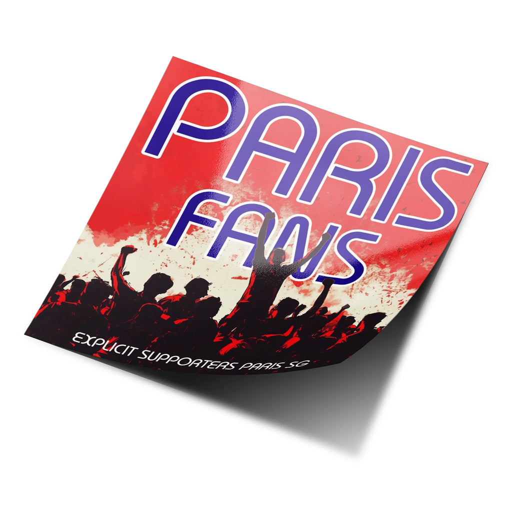 Sticker Vinyle Supporters PSG – Autocollant Ultras Paris SG Virage Auteuil – Waterproof & Résistant UV