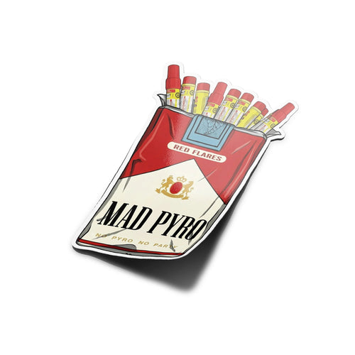 Sticker "Mad Pyro" - Édition Paquet Fumigènes (Vinyle Premium)