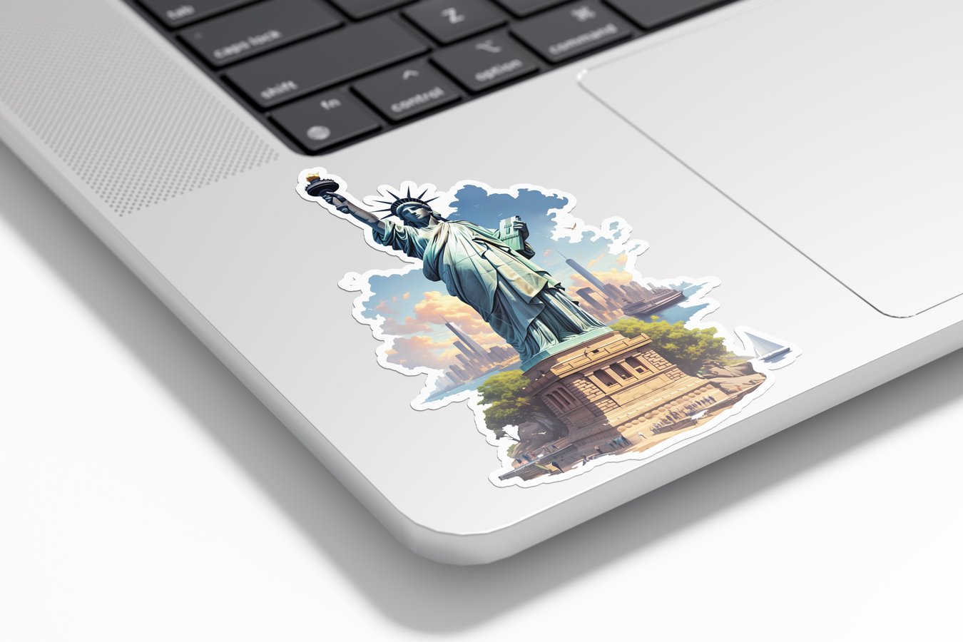 Sticker Vinyle "NYC Liberty" – Illustration Statue de la Liberté & Skyline