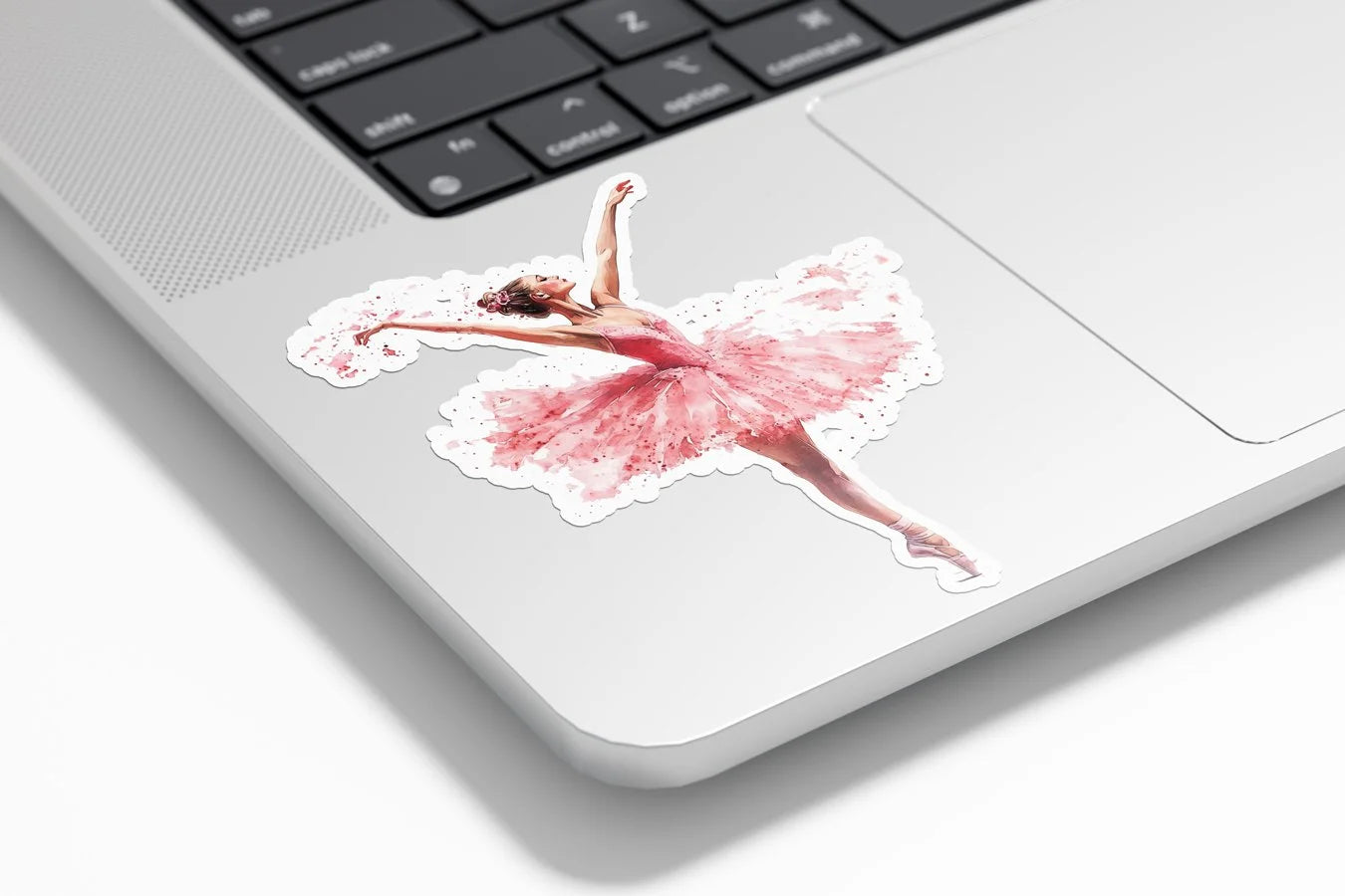 Sticker danseuse étoile en aquarelle – Autocollant vinyle premium découpé – Résistant à l’eau et aux UV