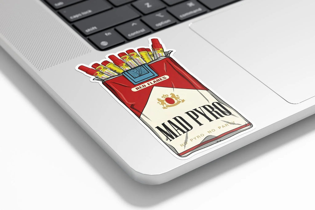 Sticker "Mad Pyro" - Édition Paquet Fumigènes (Vinyle Premium)
