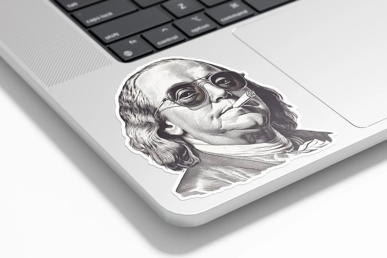 Sticker Vinyle Benjamin Franklin "Grit & Gold" – Édition Badass Résistante Eau & UV