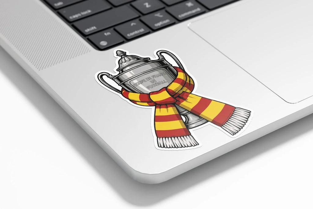 Sticker Vinyle Coupe de France - Supporter Lens "Sang et Or" Champions