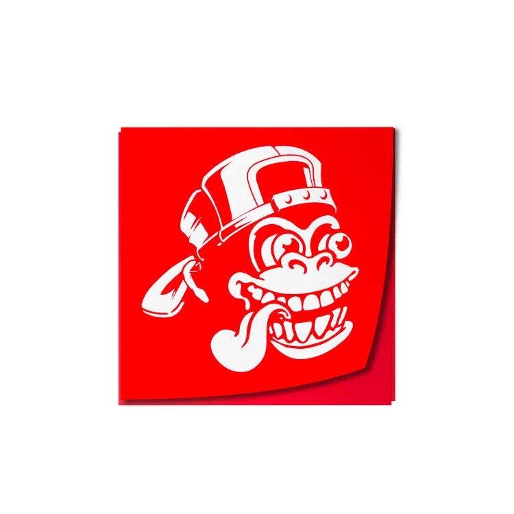 Stickers carrés personnalisés en vinyle haute résistance