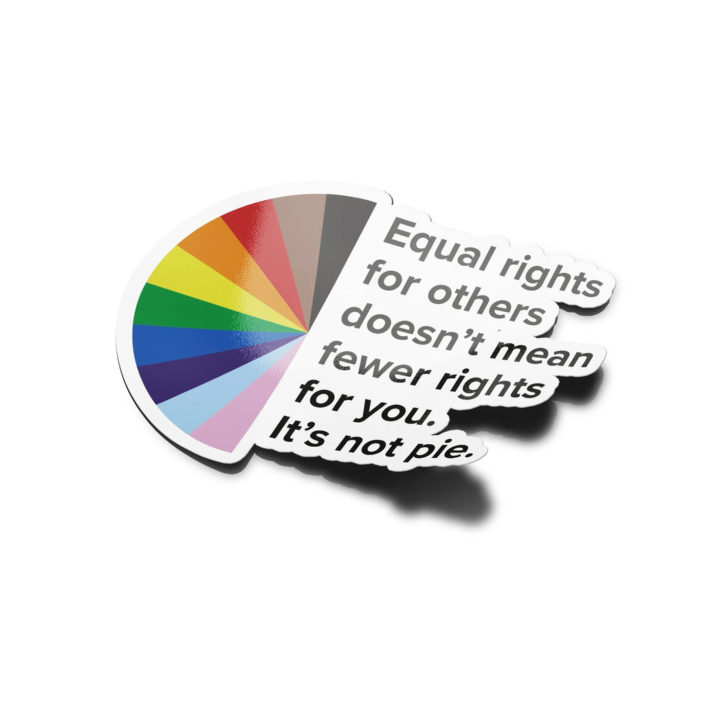 Sticker Vinyle Arc-en-Ciel pour l'Égalité et la Diversité - Résistant Eau et UV - Contre le Racisme Fierté Gay LGBT+