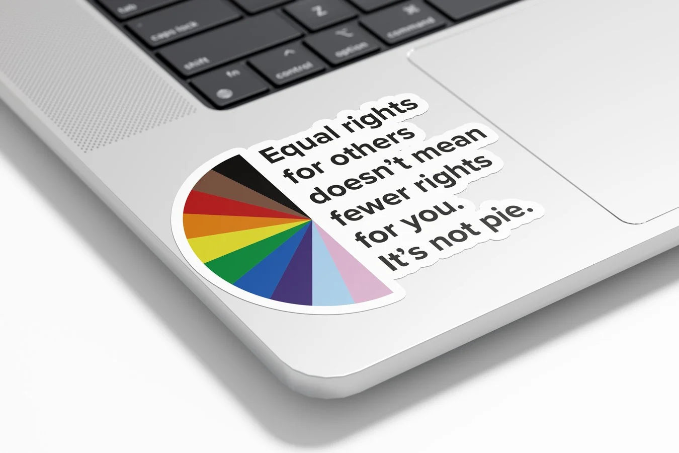 Sticker Vinyle Arc-en-Ciel pour l'Égalité et la Diversité - Résistant Eau et UV - Contre le Racisme Fierté Gay LGBT+