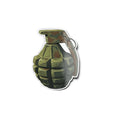 Sticker grenade à main – Autocollant vinyle tactique style militaire & jeu vidéo – Résistant eau et UV