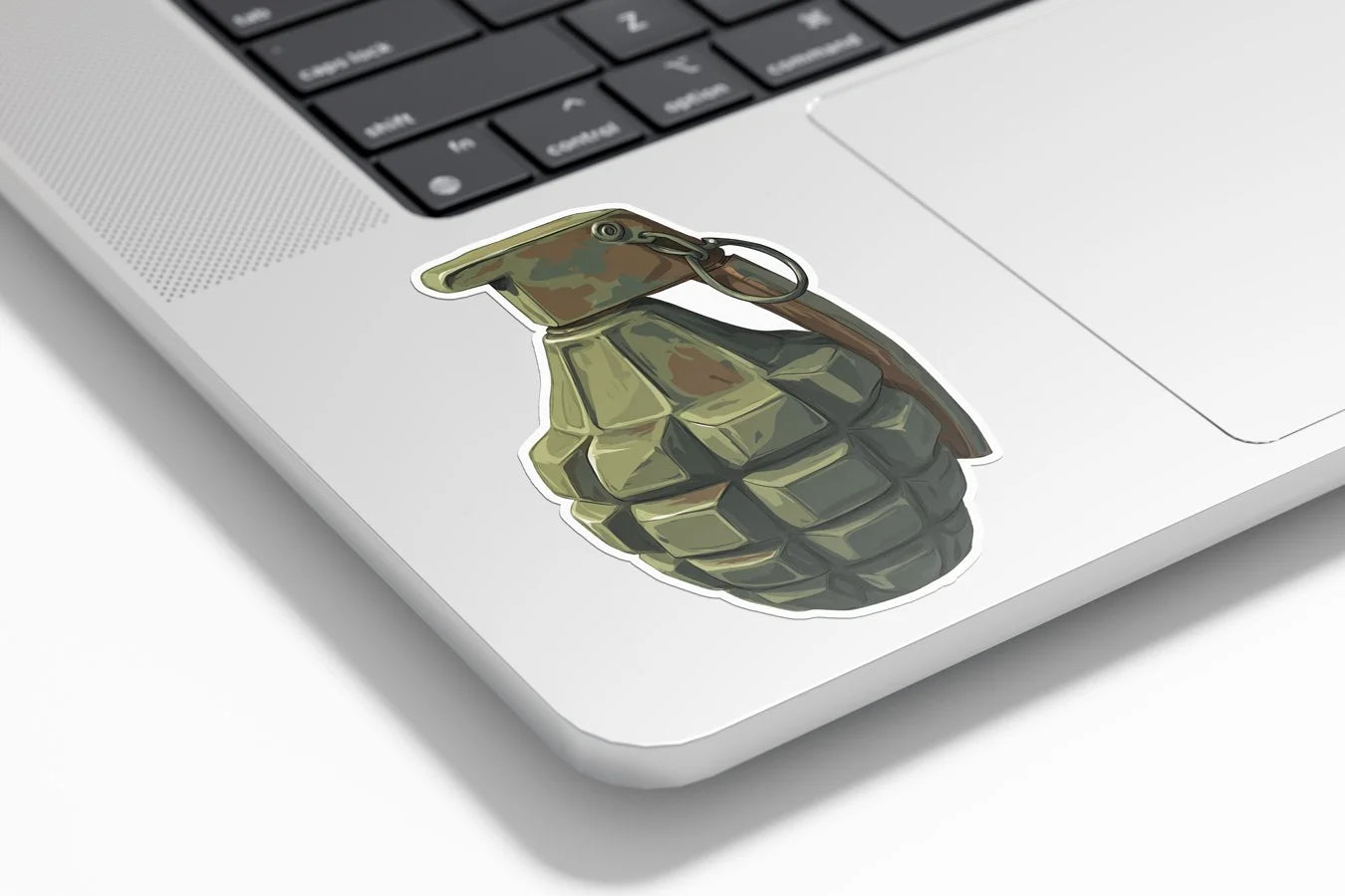 Sticker grenade à main – Autocollant vinyle tactique style militaire & jeu vidéo – Résistant eau et UV
