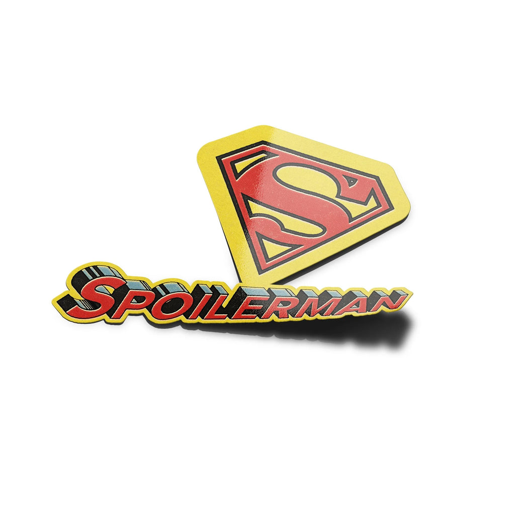 Sticker Vinyle Spoilerman - Autocollant Super-héros Drôle et Résistant pour Fans de Films et Séries