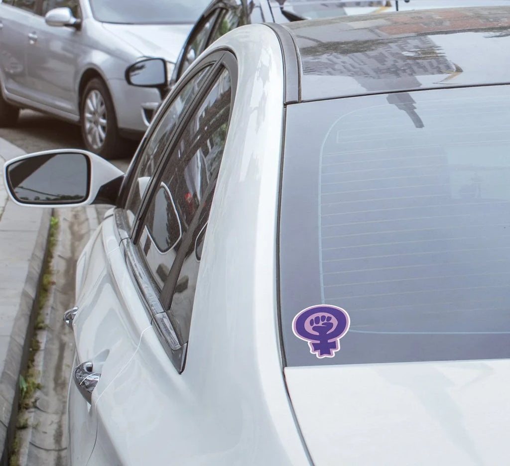 Sticker vinyle féministe Femen - Logo militant - Résistant à l’eau et aux UV - Découpe à la forme
