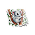 Sticker vinyle Koala mignon en aquarelle | Autocollant animal résistant eau et UV | Découpe à la forme