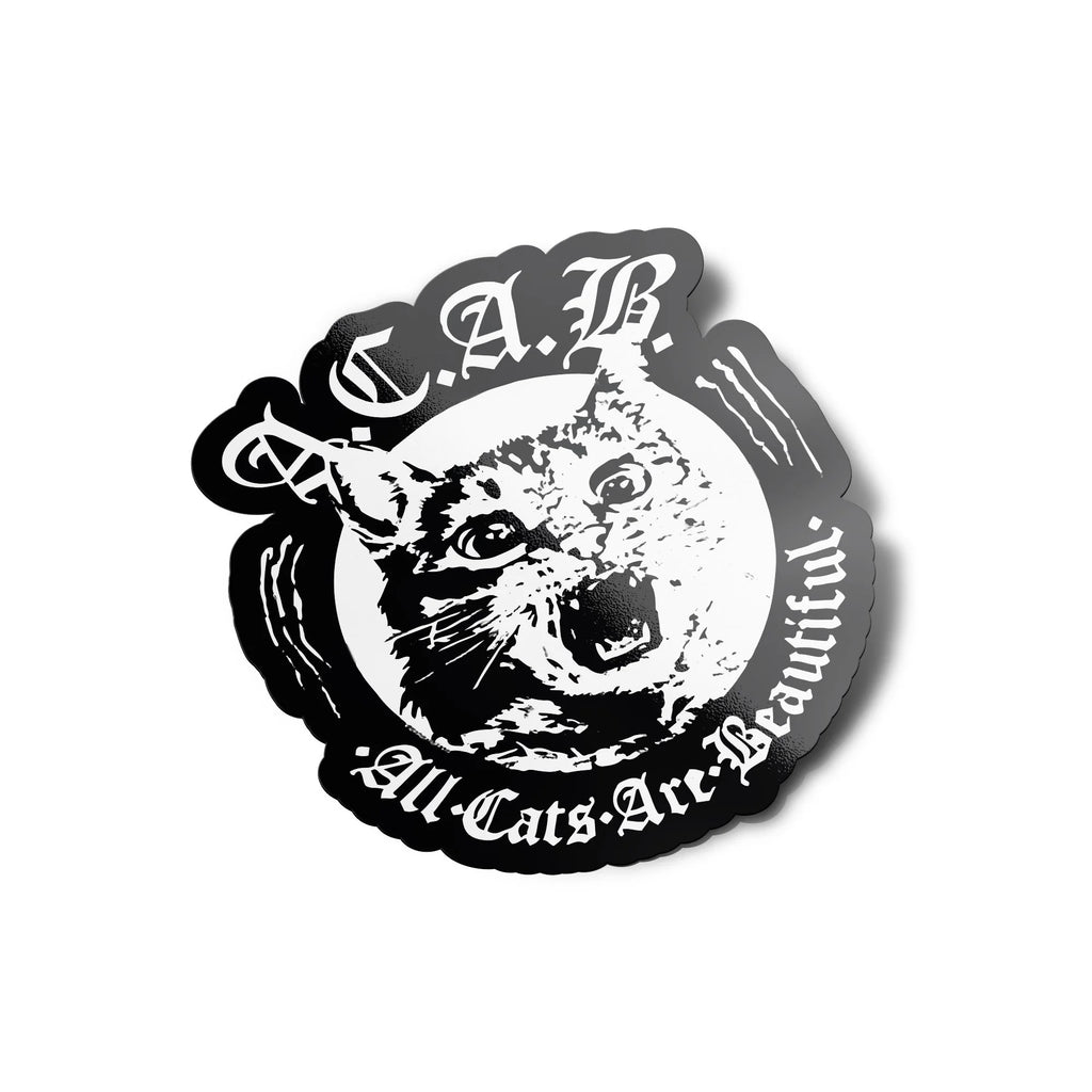 AUTOCOLLANTS Stickers All Cats Are Beautiful acab anarchist antifa découpé à la forme vinyle resistant eau et UV qualité