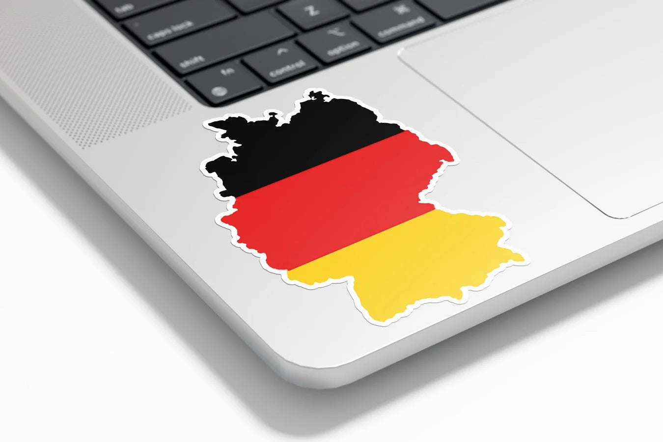 Sticker vinyle carte d'Allemagne | Autocollant drapeau allemand noir rouge jaune | Résistant eau et UV