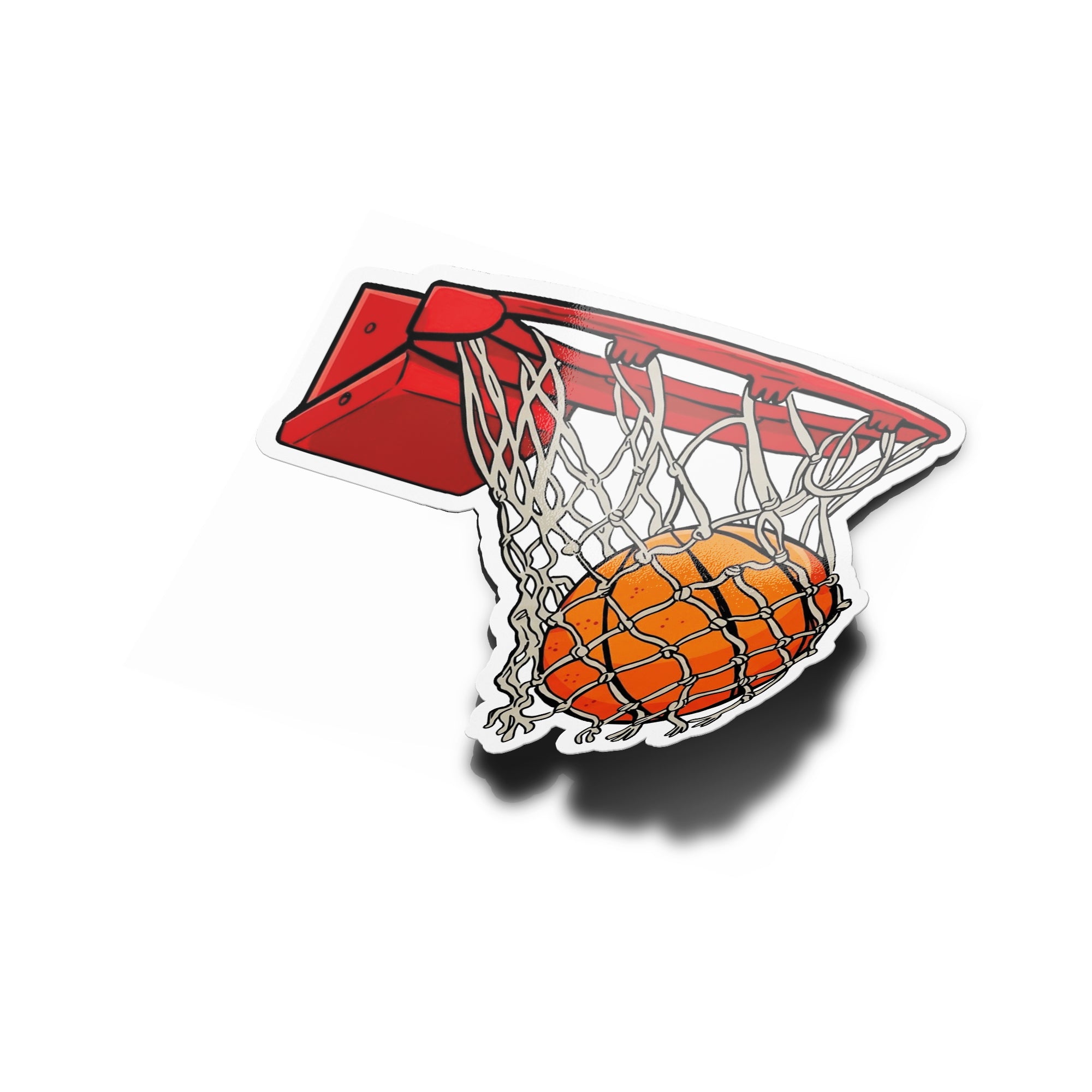Sticker Basketball Panier & Ballon - Autocollant Vinyle Waterproof