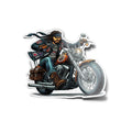 Sticker Biker Motard ‘Roi de la Route’ - Vinyle Résistant - Esprit Harley et Chopper