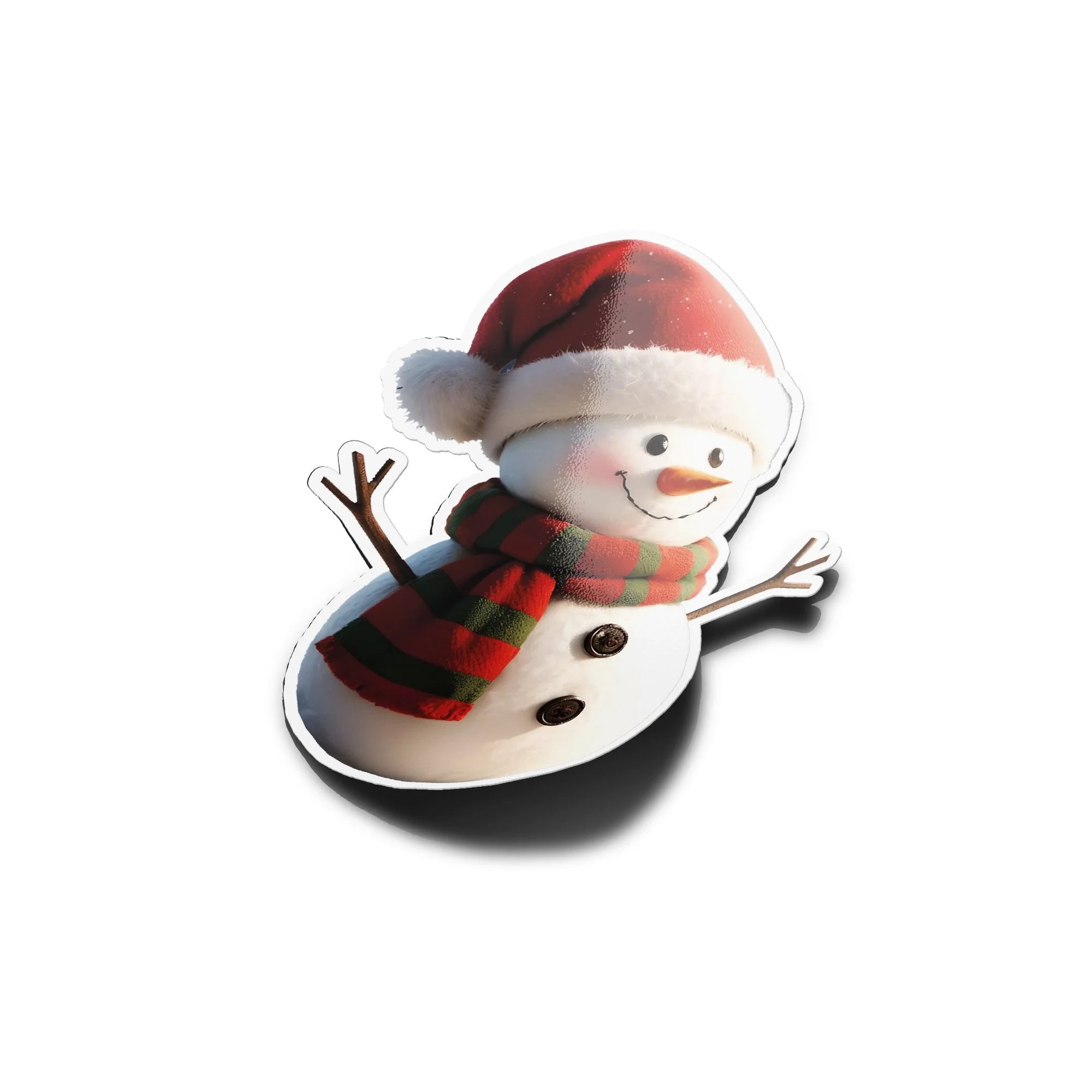 Sticker Bonhomme de Neige "Joyeux Hiver" – Vinyle Haute Résistance