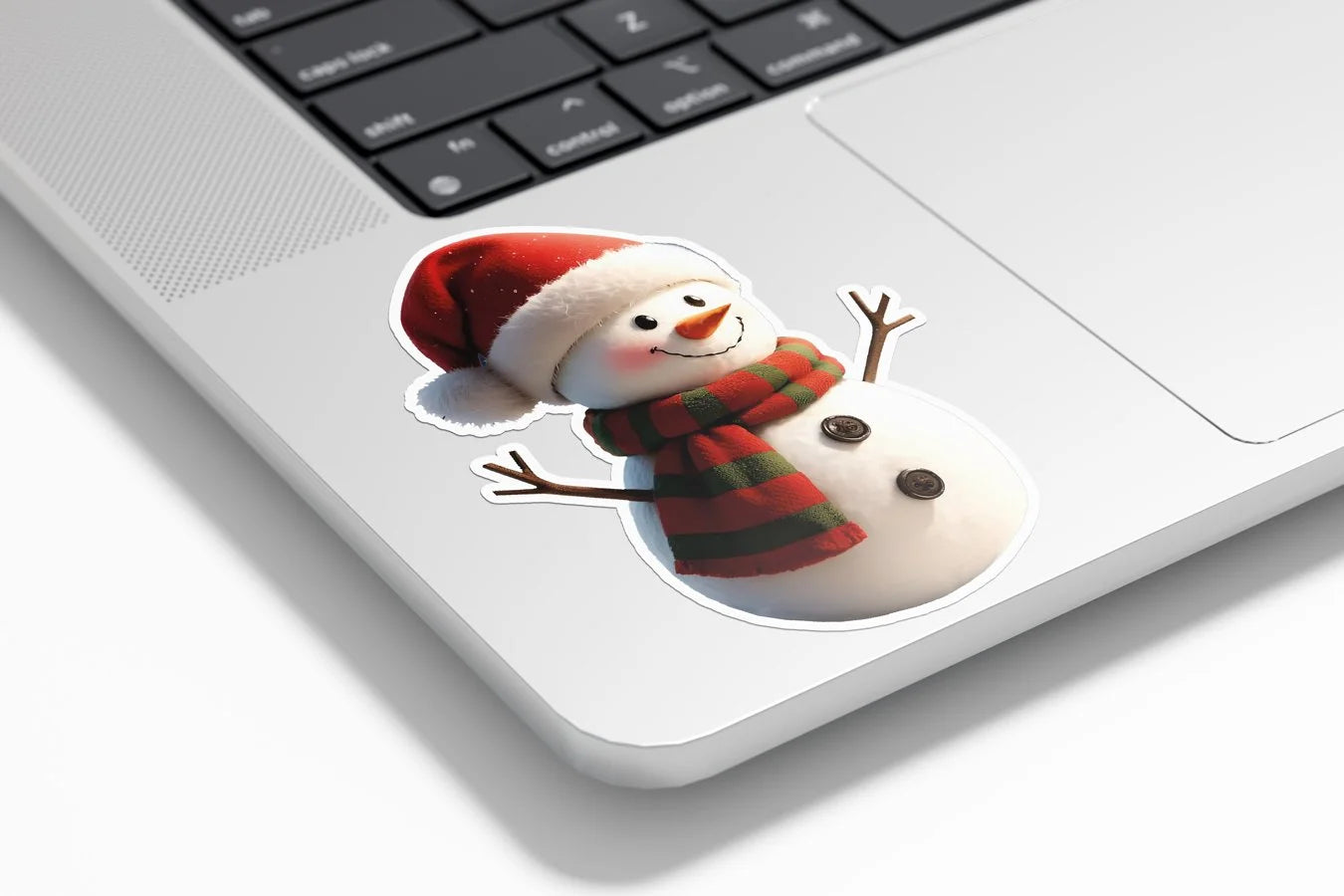 Sticker Bonhomme de Neige "Joyeux Hiver" – Vinyle Haute Résistance