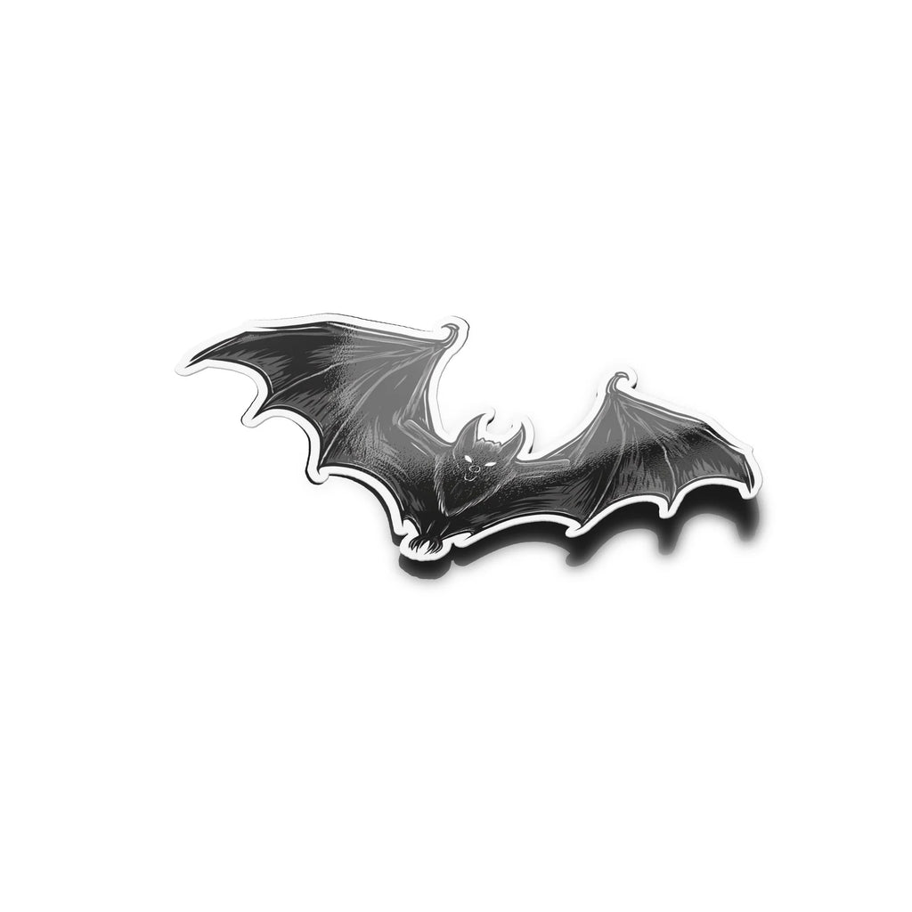 Sticker chauve-souris noire en vol – Autocollant vinyle résistant à l’eau et aux UV – Découpe à la forme