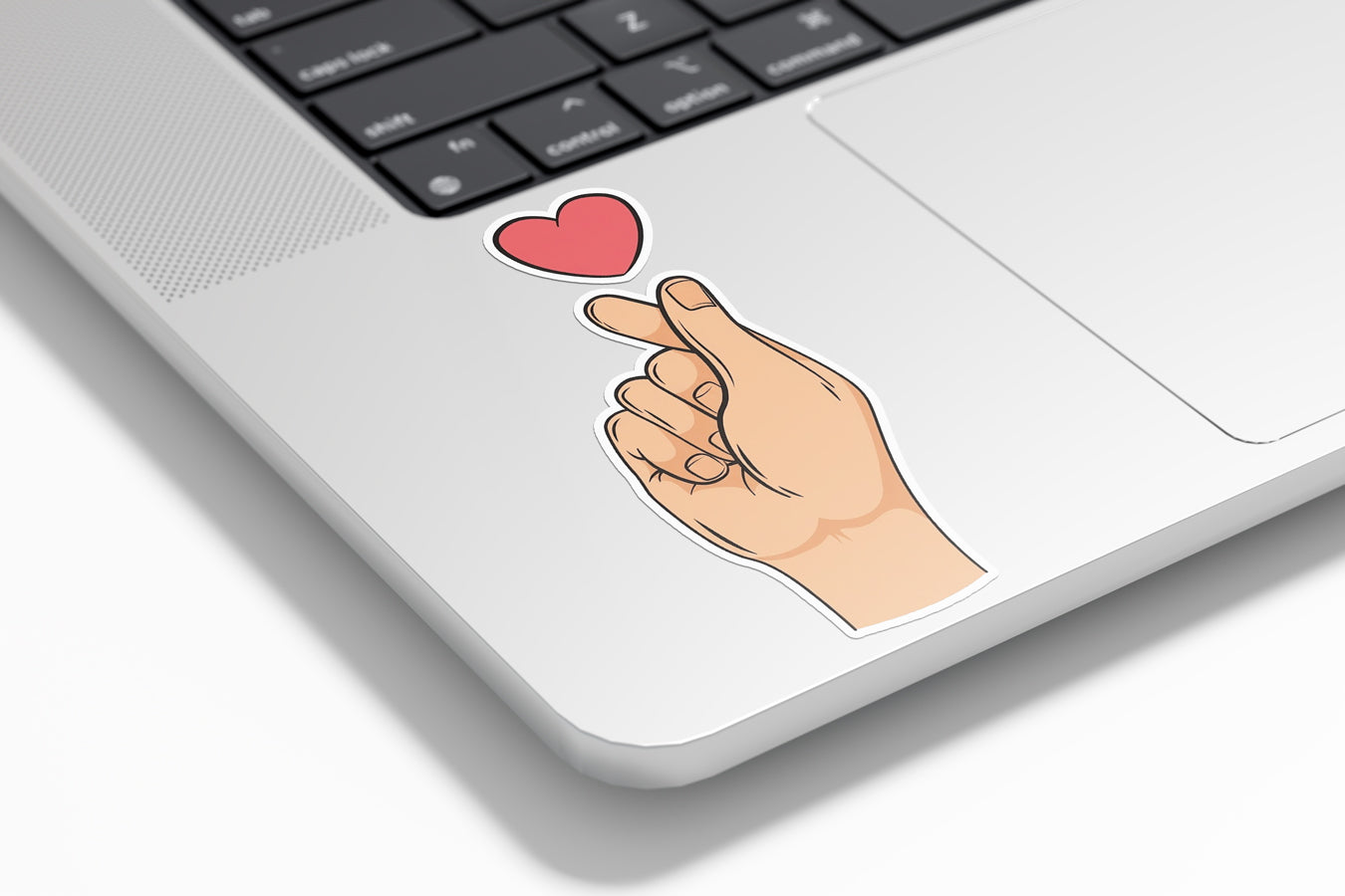 Sticker Cœur Coréen (Finger Heart) – Vinyle Premium Résistant Eau & UV