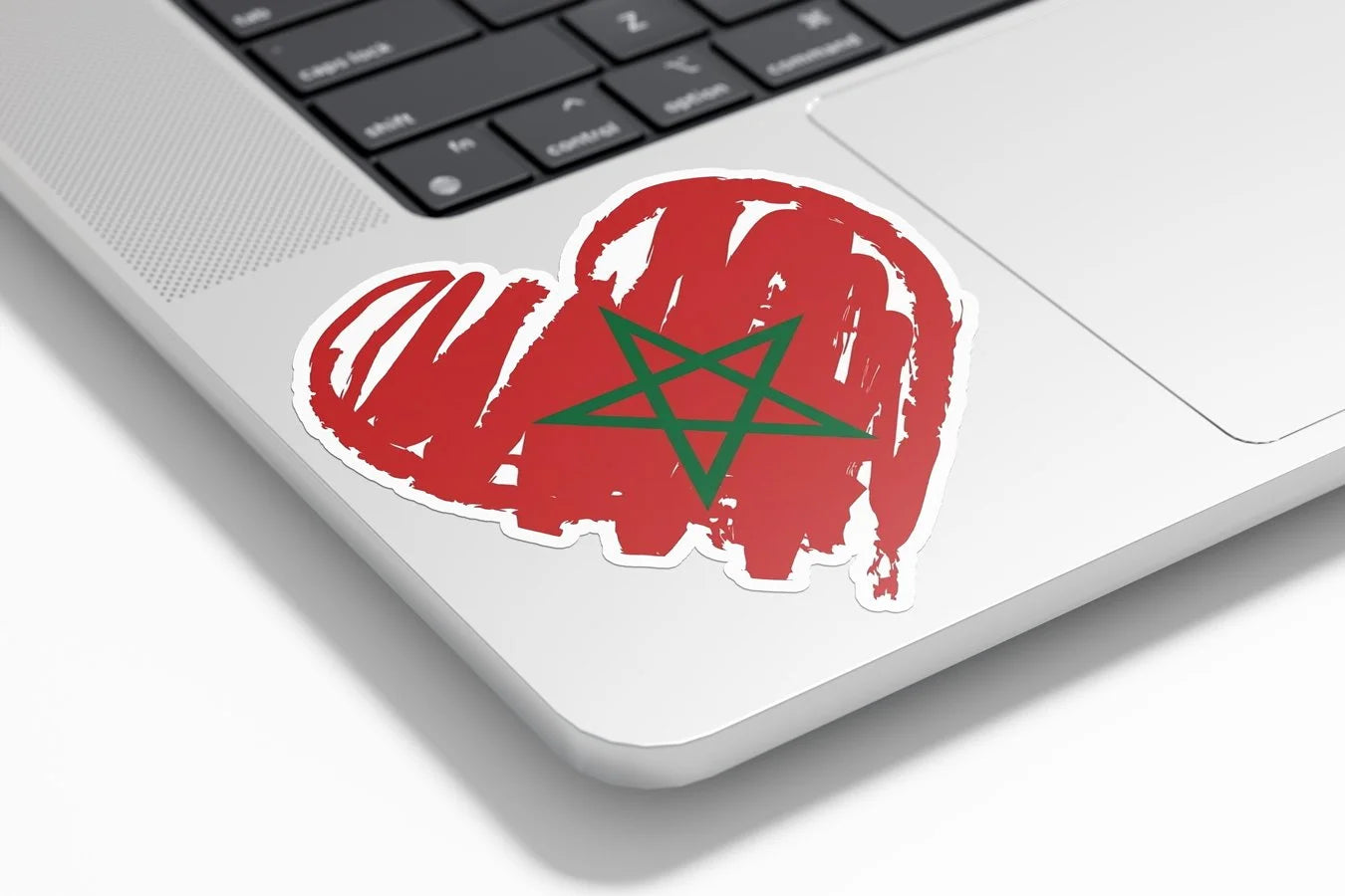 Sticker Cœur Maroc - Vinyle Premium Résistant & Waterproof