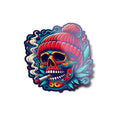 Sticker Vinyle Design - Crane avec Bonnet Fume Cannabis, Couleurs Vibrantes, Protection UV et Étanche