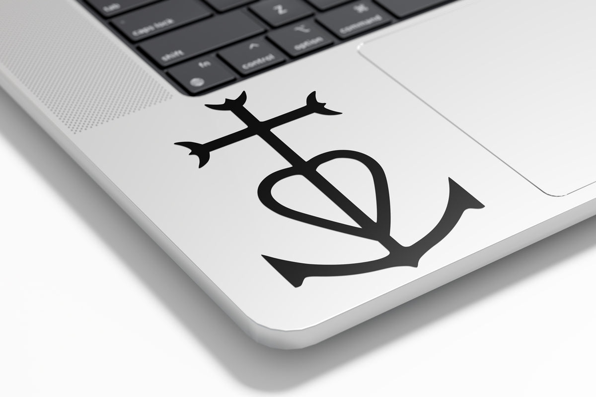 Sticker Croix de Camargue en Vinyle – Autocollant Résistant Eau & UV