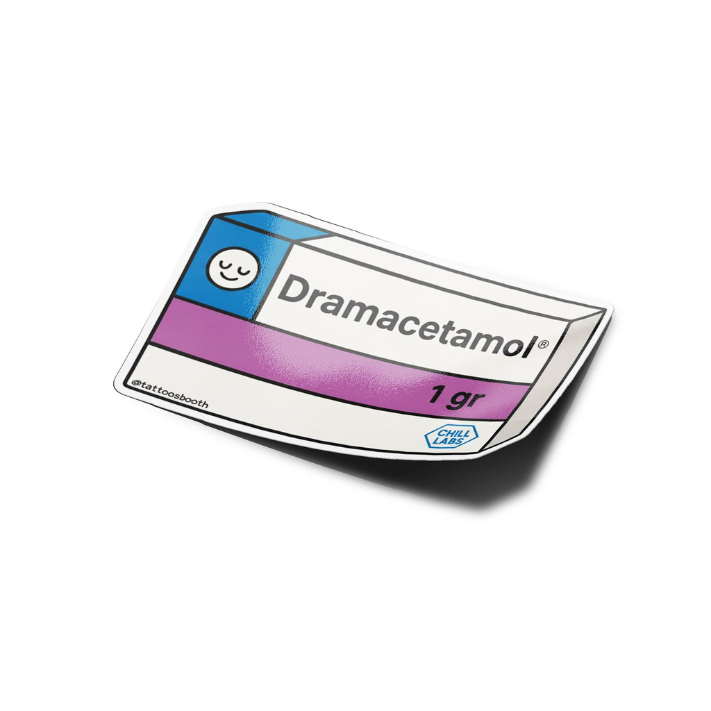 Sticker Vinyle "Dramacetamol" – Le Remède Anti-Drama