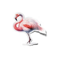 Sticker Vinyle Flamant Rose en Aquarelle – Autocollant Découpé à la Forme, Résistant à l'Eau et aux UV