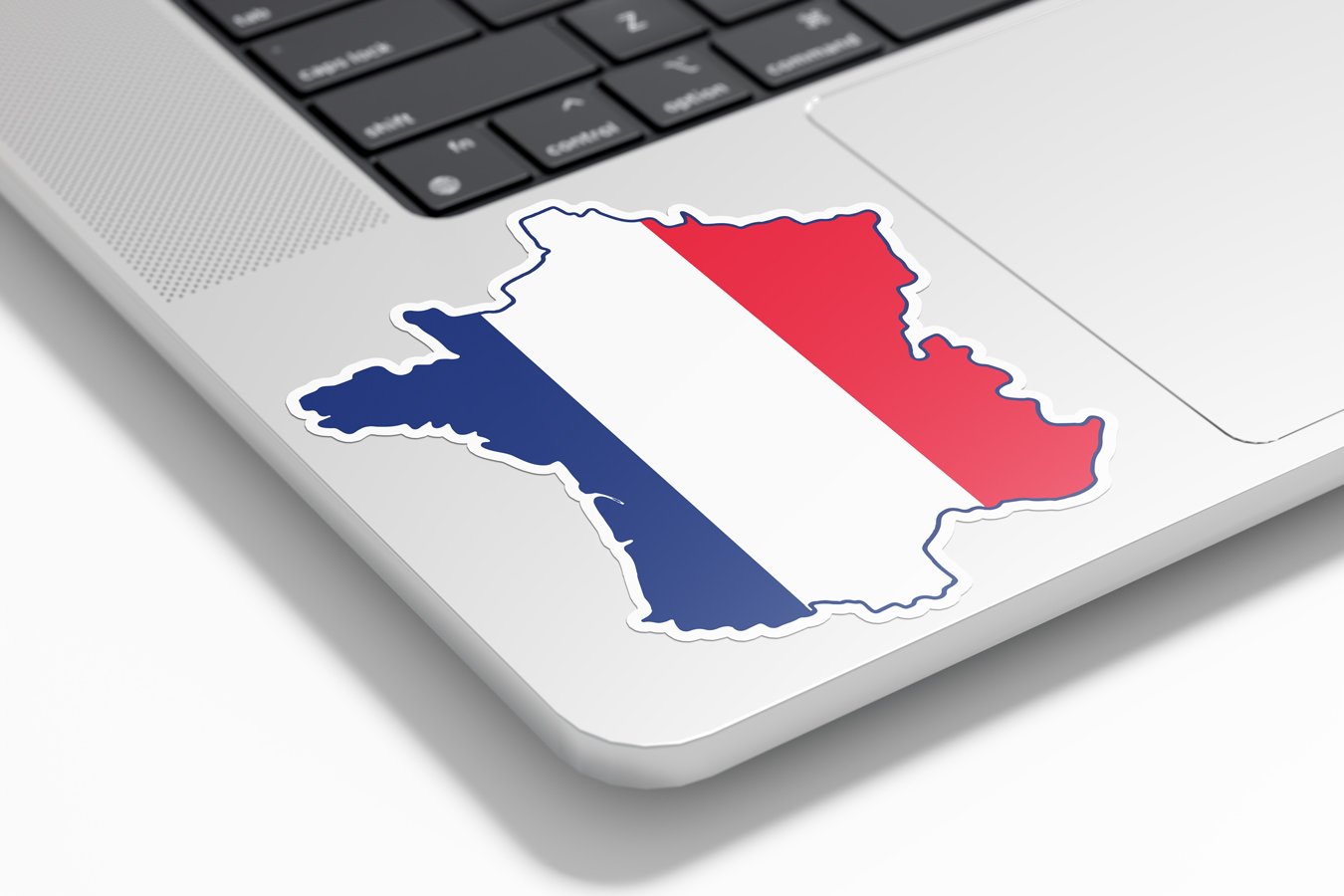 Sticker vinyle carte de France | Autocollant drapeau français bleu blanc rouge | Résistant eau et UV