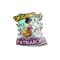 Stickers 'SMASHING THE PATRIARCHY' avec Super-héroïne feministe - Vinyle Résistant eau & UV