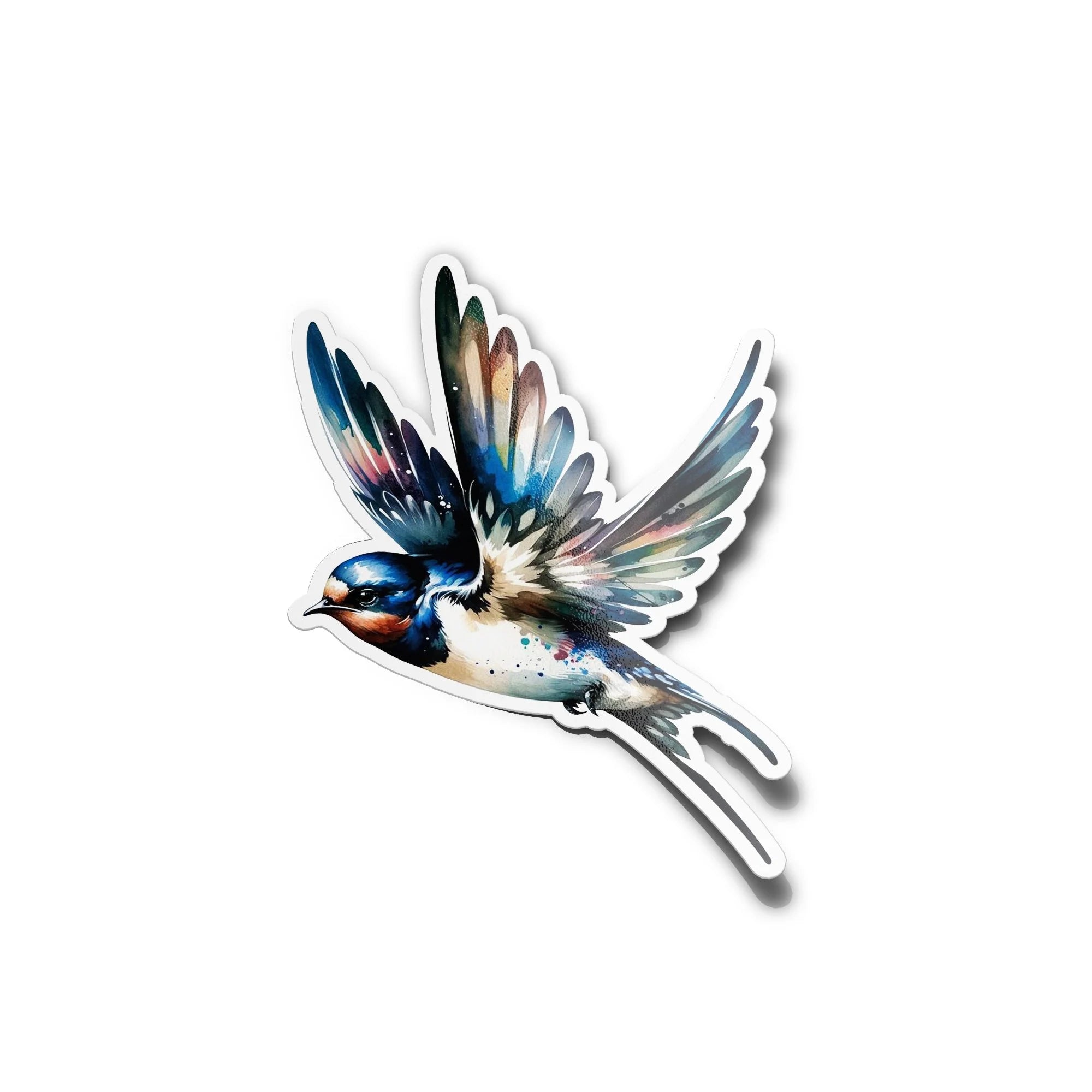 Sticker Hirondelle en vol – Vinyle Haut de Gamme, Résistant et Décoratif Oiseau