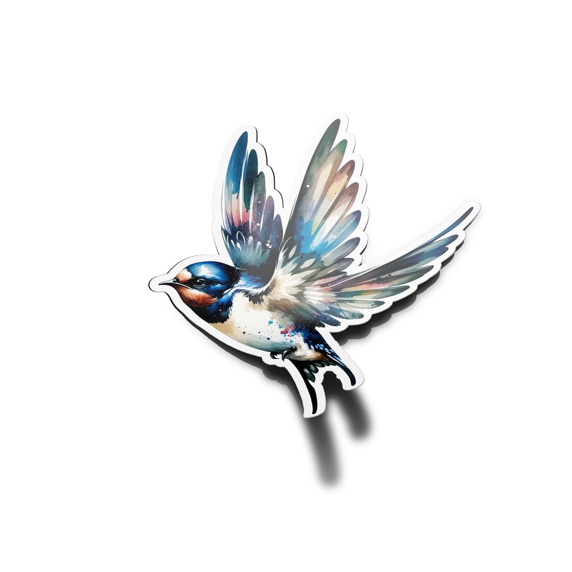 Sticker Hirondelle en vol – Vinyle Haut de Gamme, Résistant et Décoratif Oiseau
