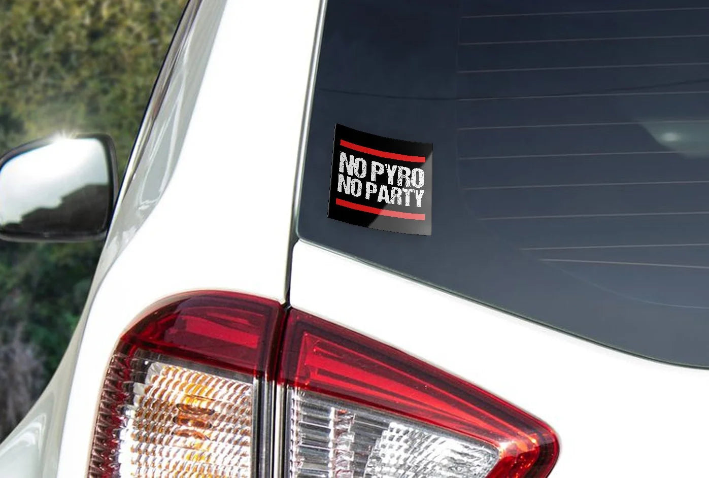 Autocollant Vinyle "No Pyro No Party" - Résistant à l'eau et aux UV, Supporters Ultras de Football