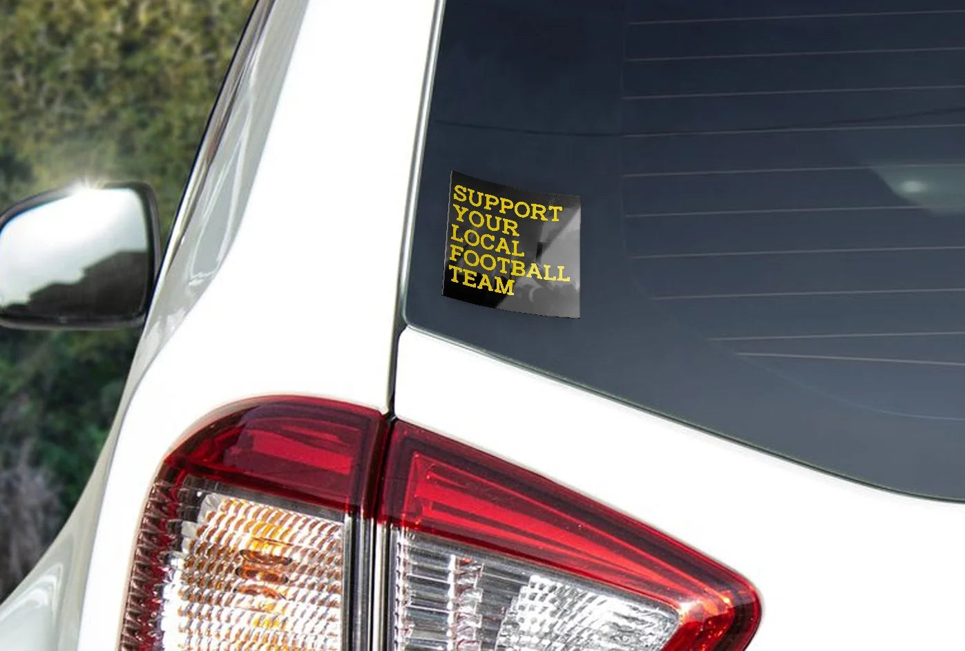 Autocollant Vinyle "Support Your Local Football Team" - Résistant à l'eau et aux UV, Supporters Ultras