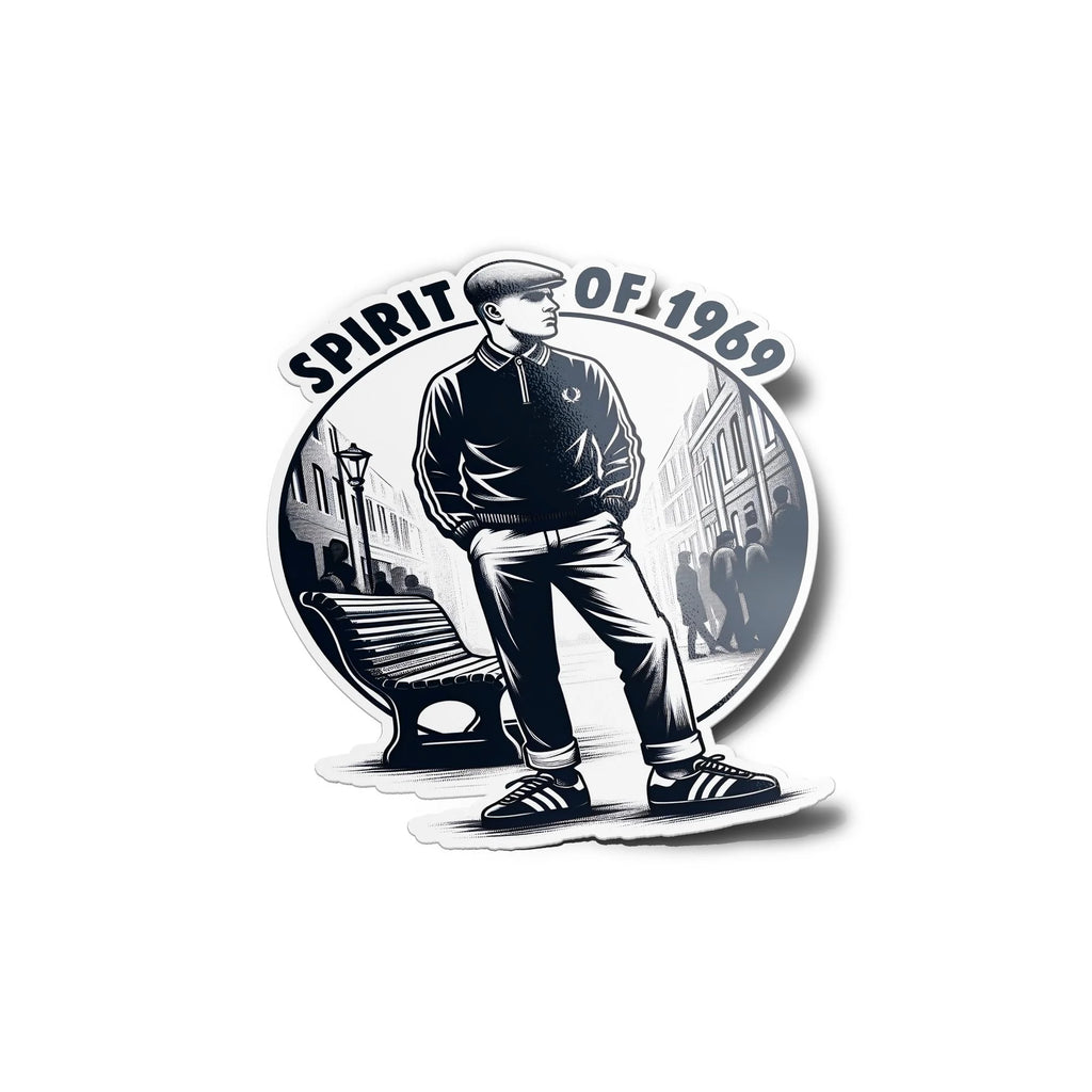 Sticker 'Spirit of 1969' - Skinhead Sharp, Anti-Racisme, Trojan Ska Soul culture Résistant
