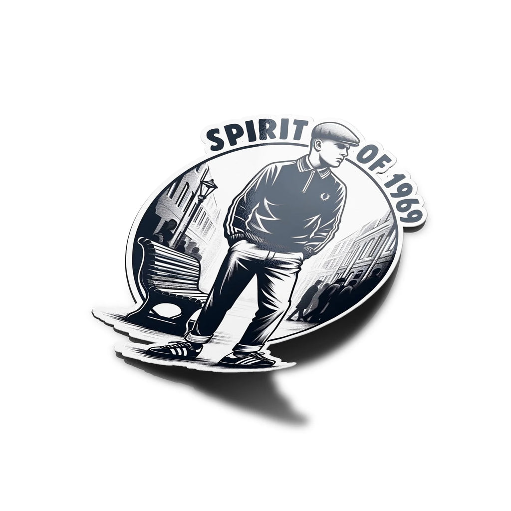 Sticker 'Spirit of 1969' - Skinhead Sharp, Anti-Racisme, Trojan Ska Soul culture Résistant