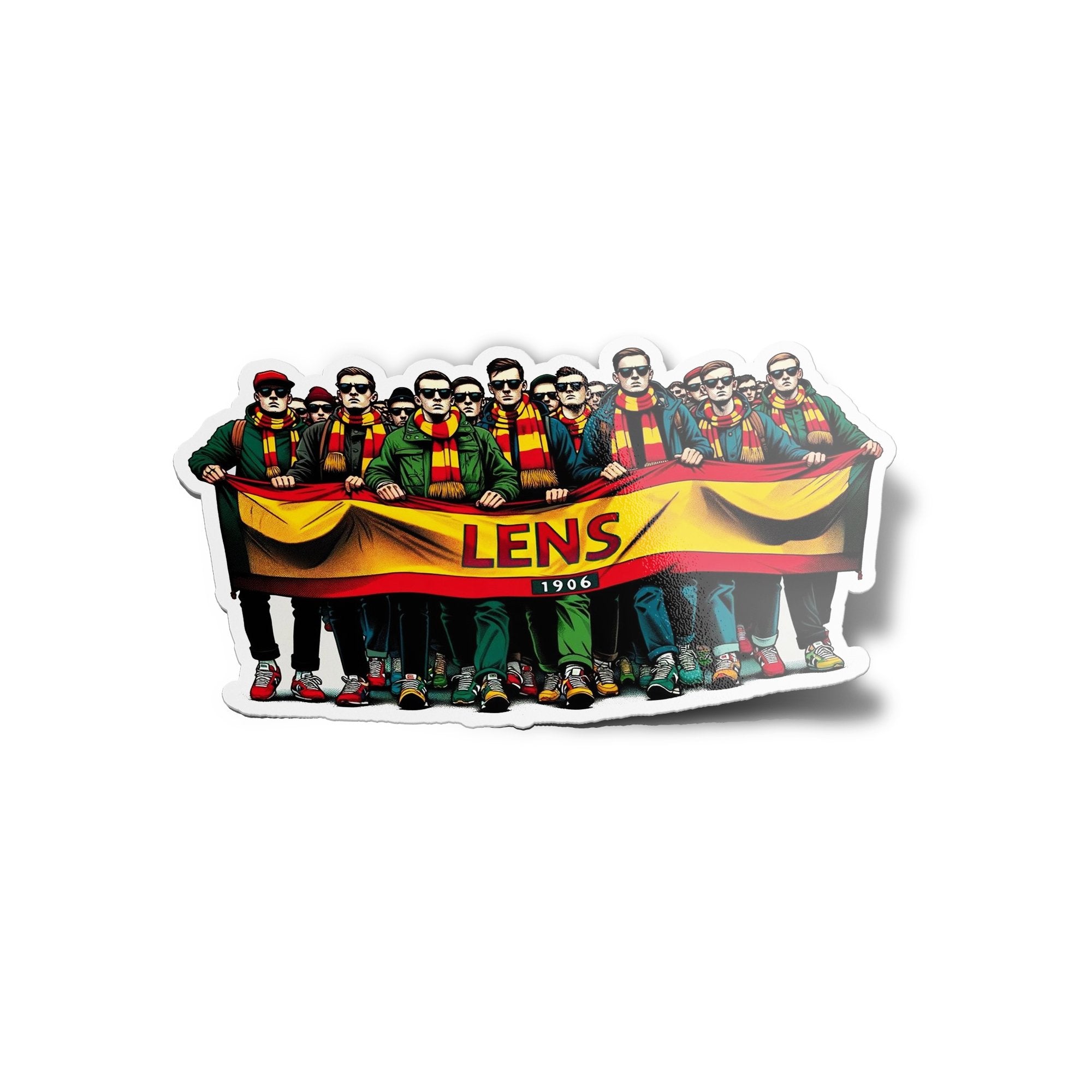 Sticker Ultras Lens 1906 Bâche Supporters Fans - Vinyle Résistant et Durable